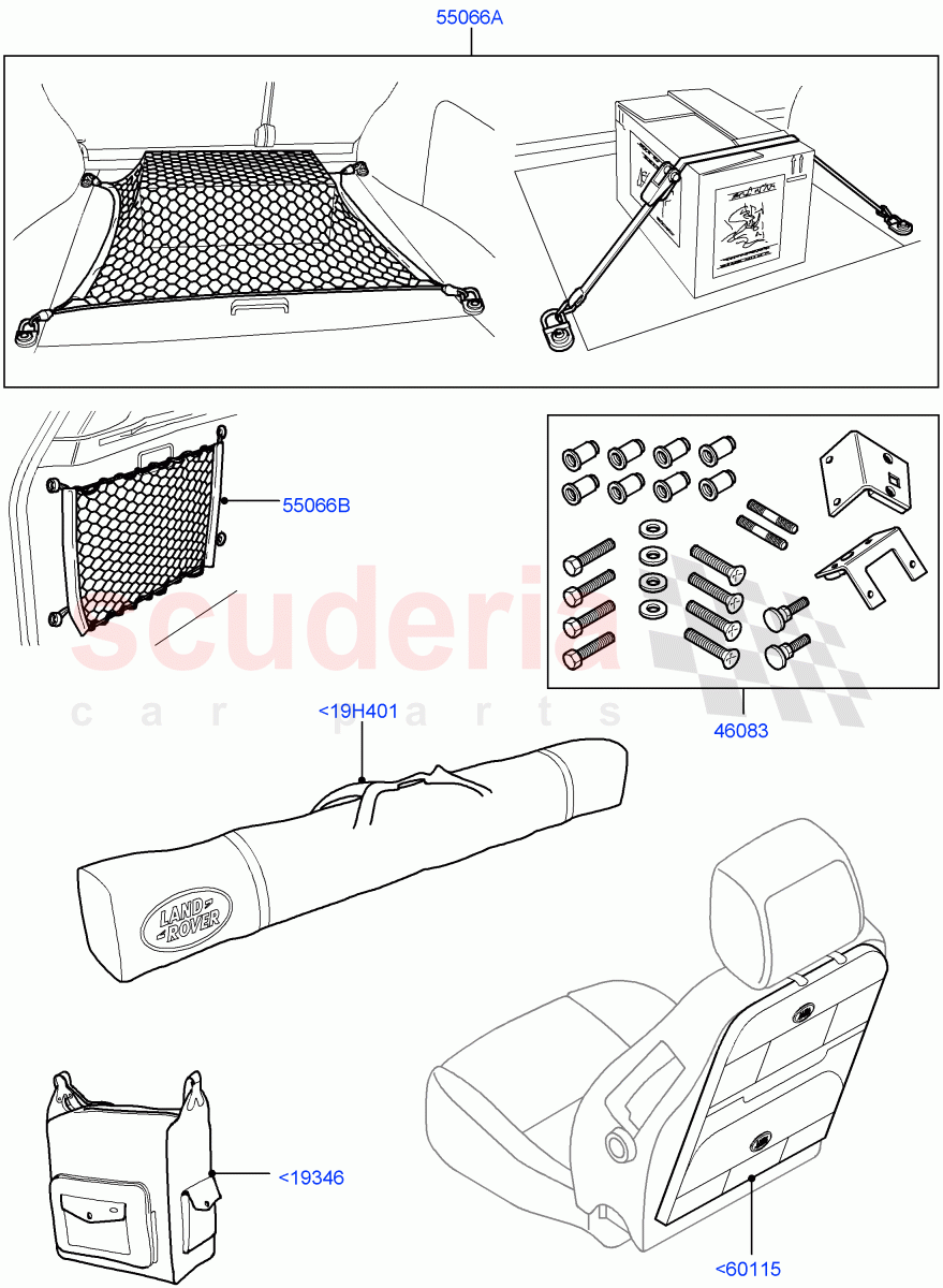 Accessory Stowage Kits(Accessory)(Less Armoured)((V)FROMAA000001) of Land Rover Land Rover Range Rover (2010-2012) [5.0 OHC SGDI NA V8 Petrol]