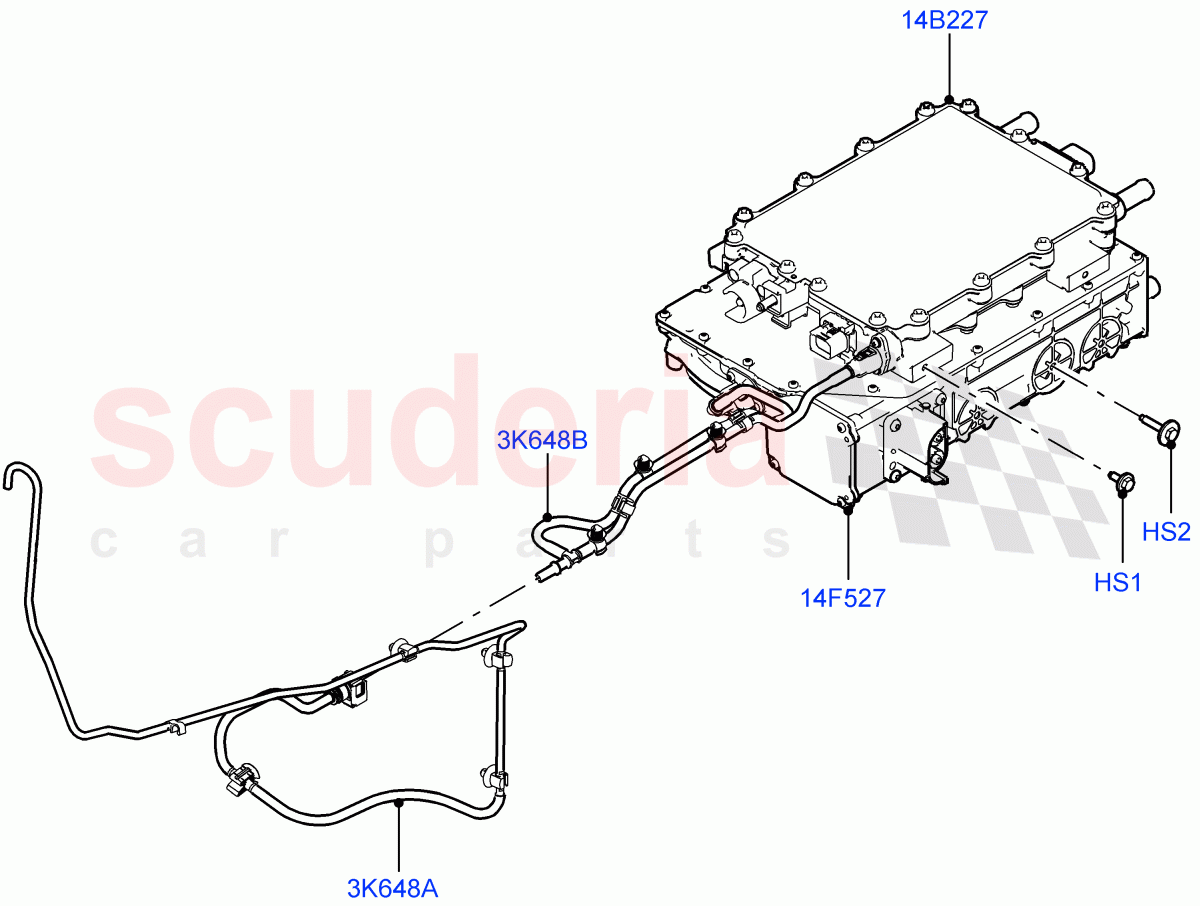 Hybrid Electrical Modules(Inverter)(2.0L AJ200P Hi PHEV)((V)FROMJA000001) of Land Rover Land Rover Range Rover (2012-2021) [3.0 I6 Turbo Diesel AJ20D6]