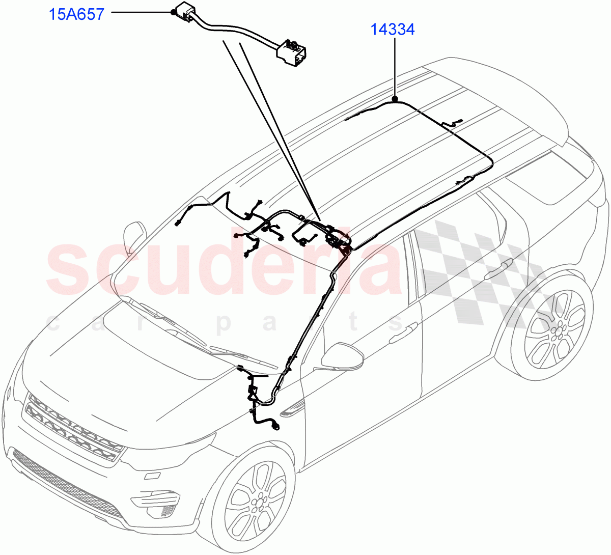 Electrical Wiring - Body And Rear(Roof)(Changsu (China))((V)FROMFG000001,(V)TOMG140568) of Land Rover Land Rover Discovery Sport (2015+) [2.0 Turbo Petrol AJ200P]