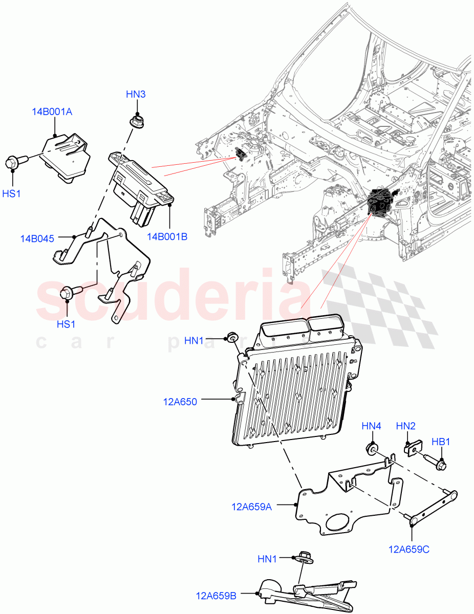 Engine Modules And Sensors(3.0 V6 Diesel) of Land Rover Land Rover Range Rover (2012-2021) [3.0 Diesel 24V DOHC TC]