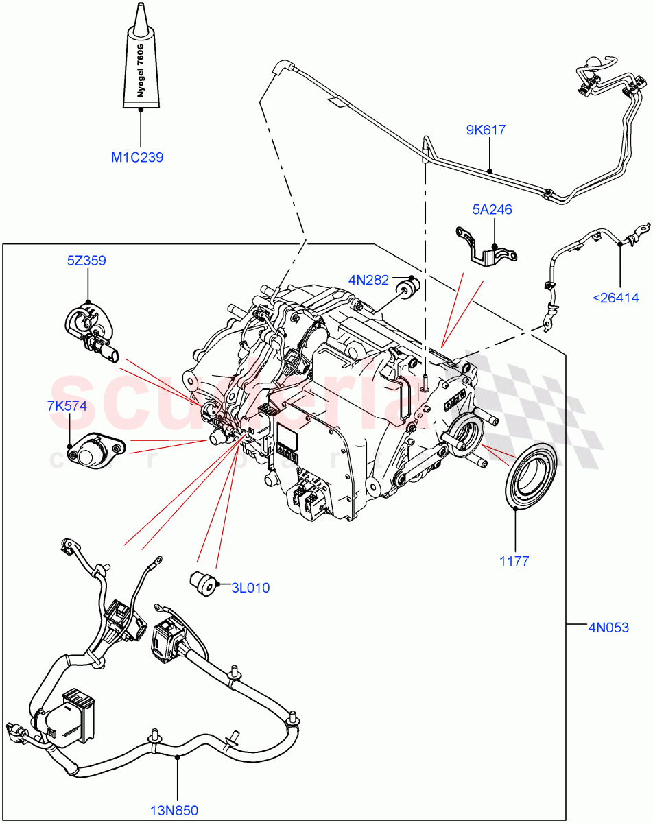 Rear Electric Drive Unit(Main Unit)(1.5L AJ20P3 Petrol High PHEV,Halewood (UK),All Wheel Drive)((V)FROMLH000001) of Land Rover Land Rover Discovery Sport (2015+) [2.2 Single Turbo Diesel]