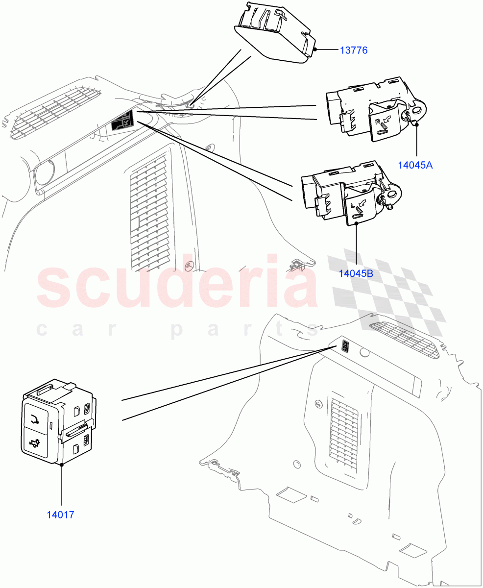 Switches(Load Compartment)(Halewood (UK)) of Land Rover Land Rover Discovery Sport (2015+) [2.0 Turbo Petrol AJ200P]