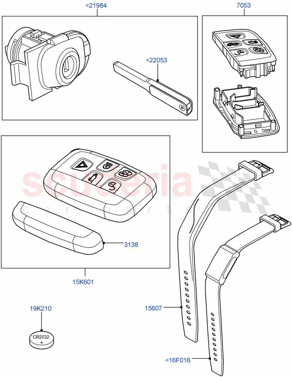 Vehicle Lock Sets And Repair Kits(Changsu (China))((V)FROMFG000001) of Land Rover Land Rover Discovery Sport (2015+) [2.0 Turbo Petrol GTDI]