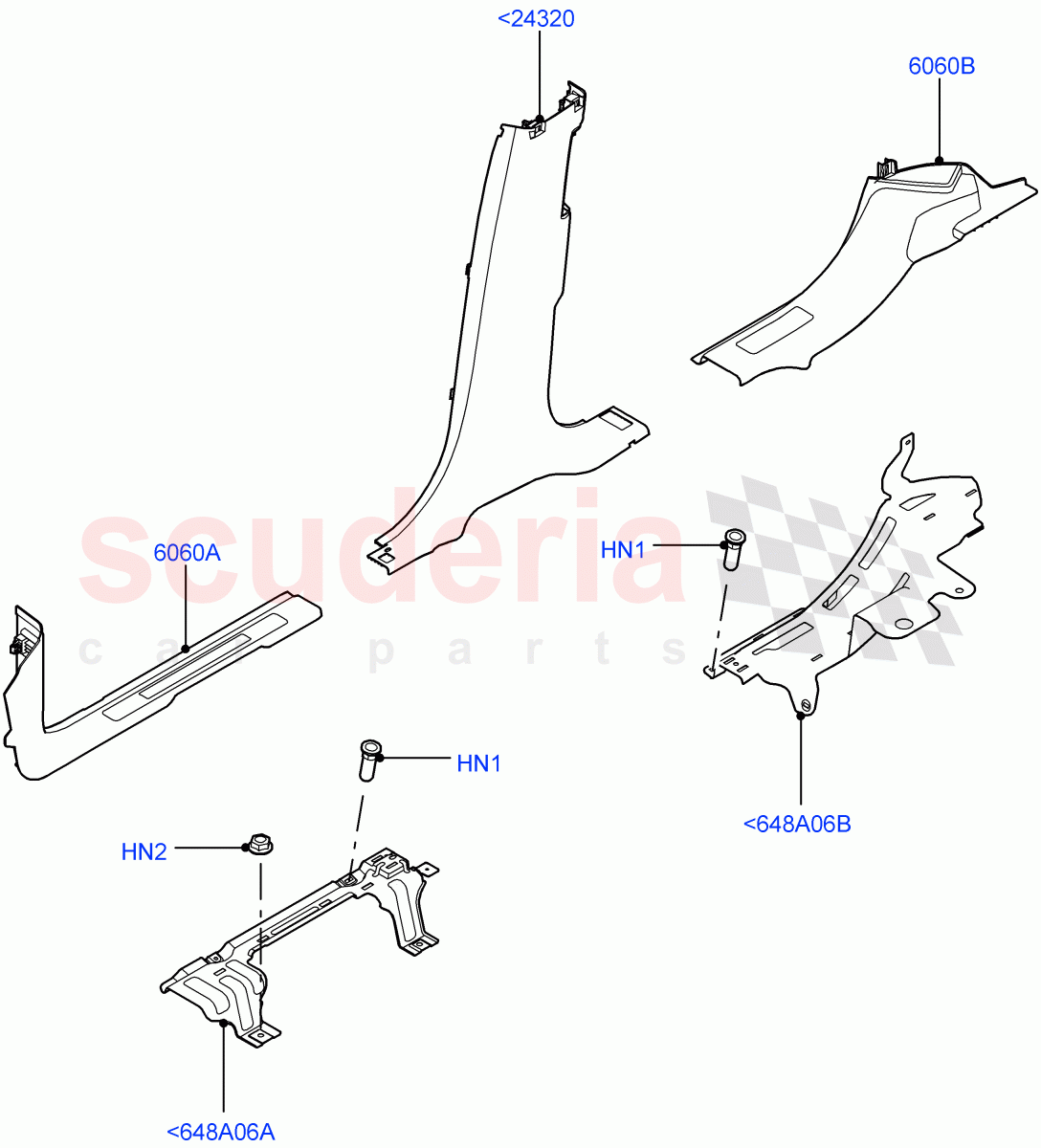 Side Trim(Sill)(Itatiaia (Brazil))((V)FROMGT000001) of Land Rover Land Rover Discovery Sport (2015+) [2.0 Turbo Petrol GTDI]