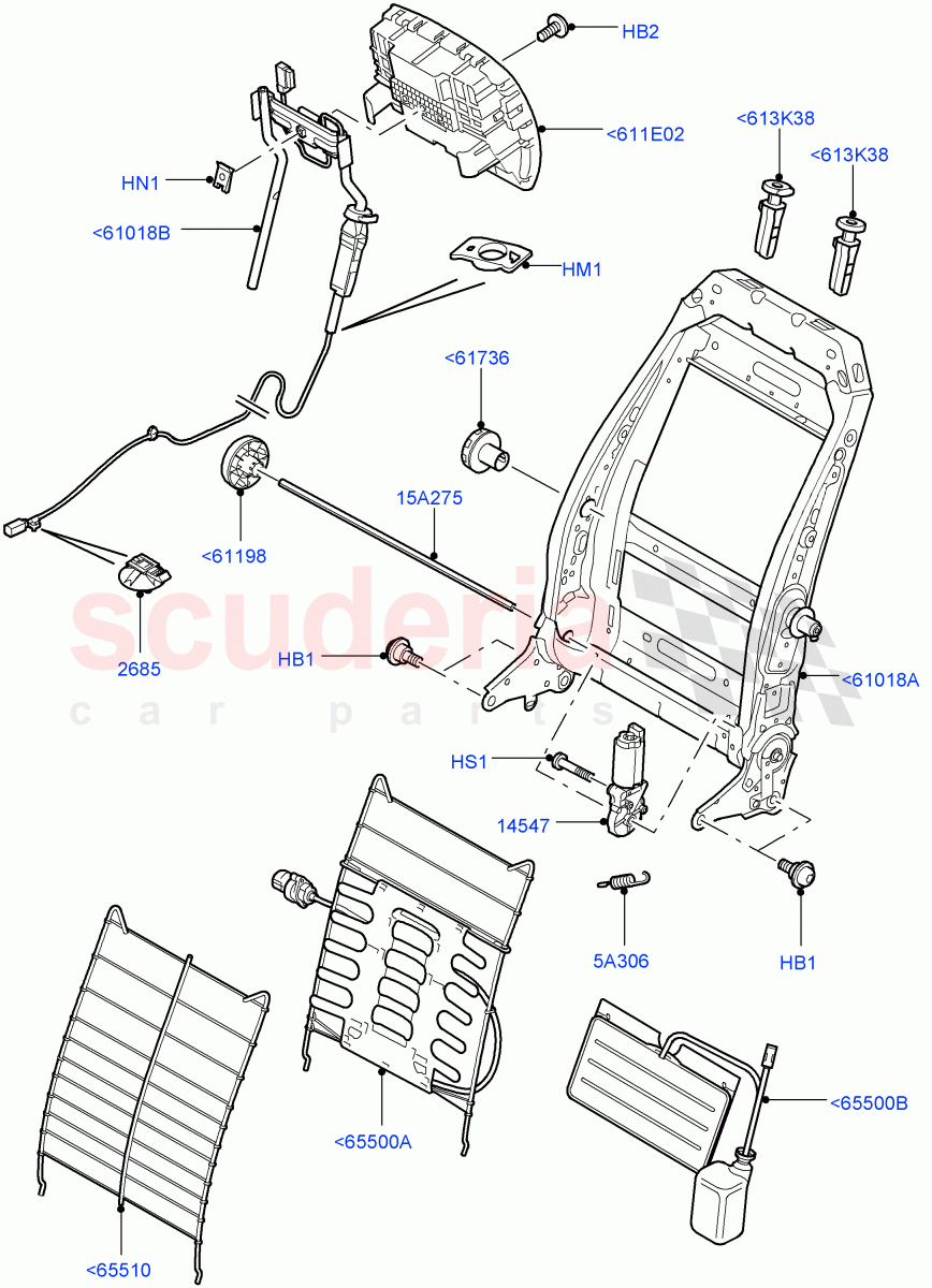 Front Seat Back((V)FROMAA000001) of Land Rover Land Rover Discovery 4 (2010-2016) [3.0 DOHC GDI SC V6 Petrol]
