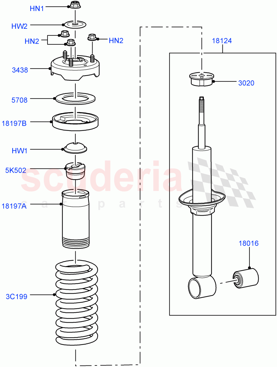 Front Suspension Struts And Springs(With Standard Duty Coil Spring Susp,Front Coil Rear Air Levelling 2Cal)((V)FROMAA000001) of Land Rover Land Rover Discovery 4 (2010-2016) [3.0 Diesel 24V DOHC TC]