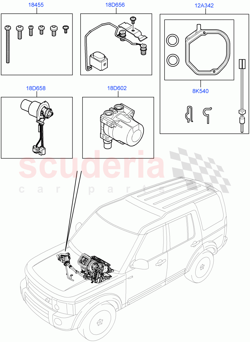 Auxiliary Fuel Fired Pre-Heater(Page C)(With Fuel Fired Heater)((V)FROMAA000001) of Land Rover Land Rover Discovery 4 (2010-2016) [2.7 Diesel V6]