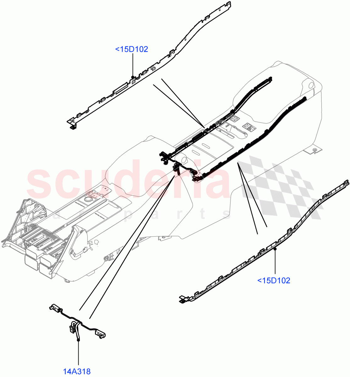 Interior Lamps(Rear Console) of Land Rover Land Rover Range Rover (2012-2021) [5.0 OHC SGDI NA V8 Petrol]