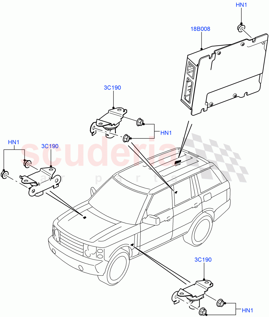 Electronic Damper Control(Less Armoured,With Continuous Variable Damping)((V)FROMAA000001) of Land Rover Land Rover Range Rover (2010-2012) [5.0 OHC SGDI NA V8 Petrol]