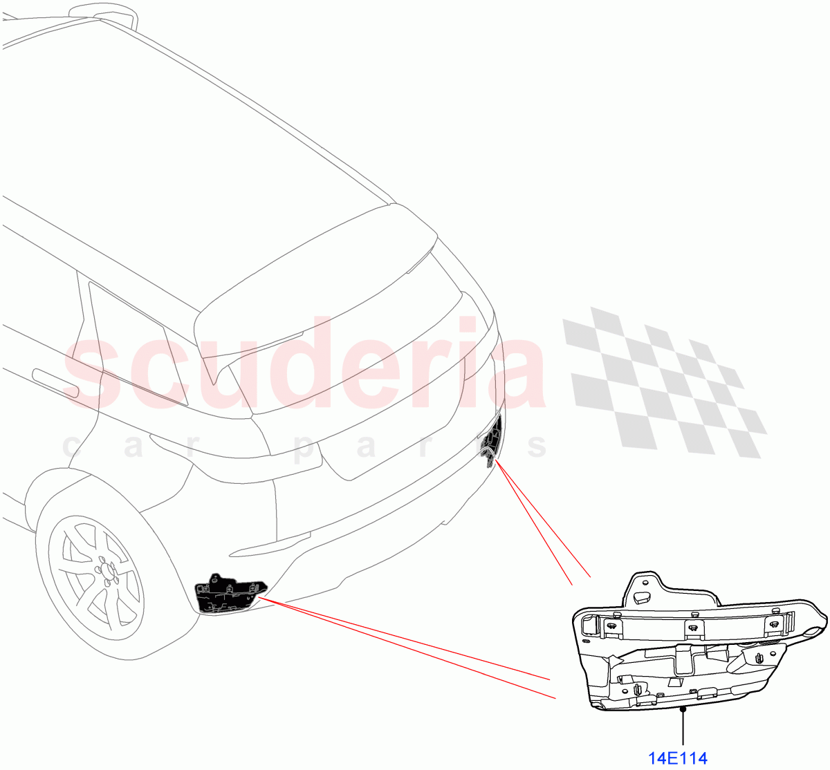 Vehicle Modules And Sensors(Tailgate - Hands Free,Changsu (China)) of Land Rover Land Rover Range Rover Evoque (2019+) [2.0 Turbo Diesel AJ21D4]