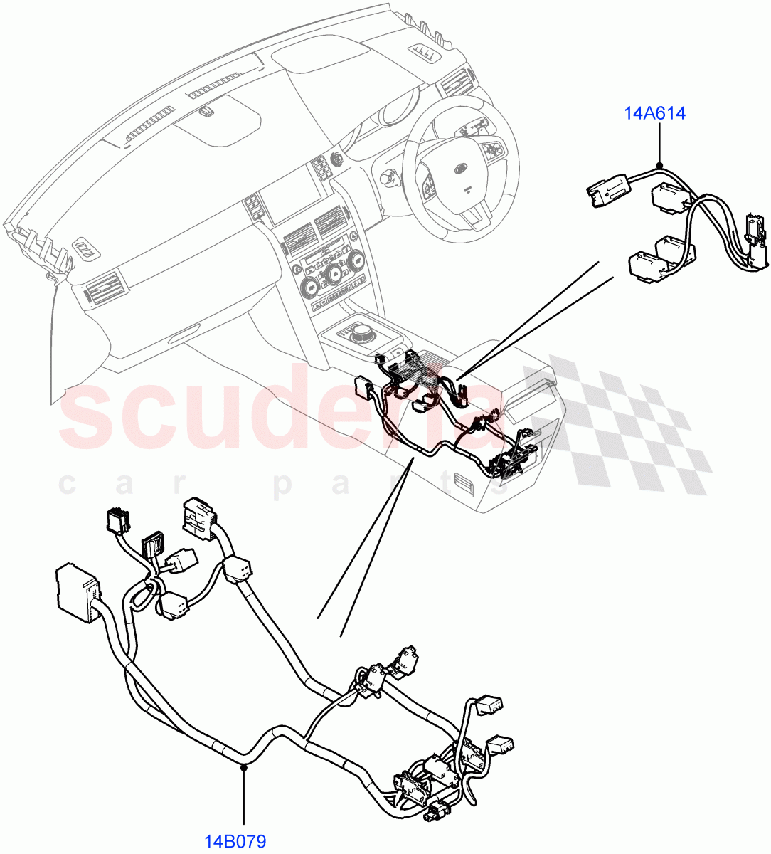 Electrical Wiring - Engine And Dash(Console)(Itatiaia (Brazil))((V)FROMGT000001) of Land Rover Land Rover Discovery Sport (2015+) [2.0 Turbo Petrol AJ200P]