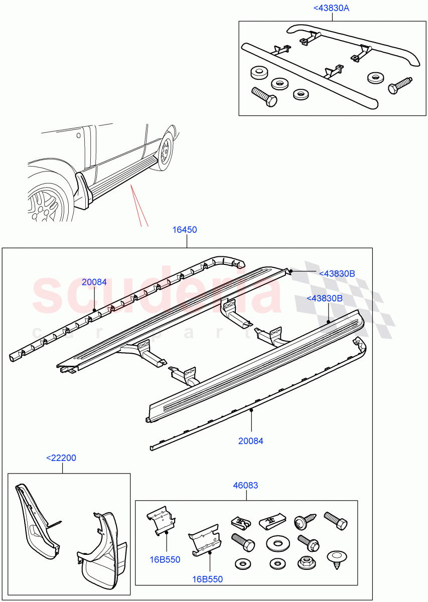 Lower Body Guards And Shields(Accessory)(Less Power Deployable Running Board)((V)FROMAA000001) of Land Rover Land Rover Range Rover (2010-2012) [4.4 DOHC Diesel V8 DITC]