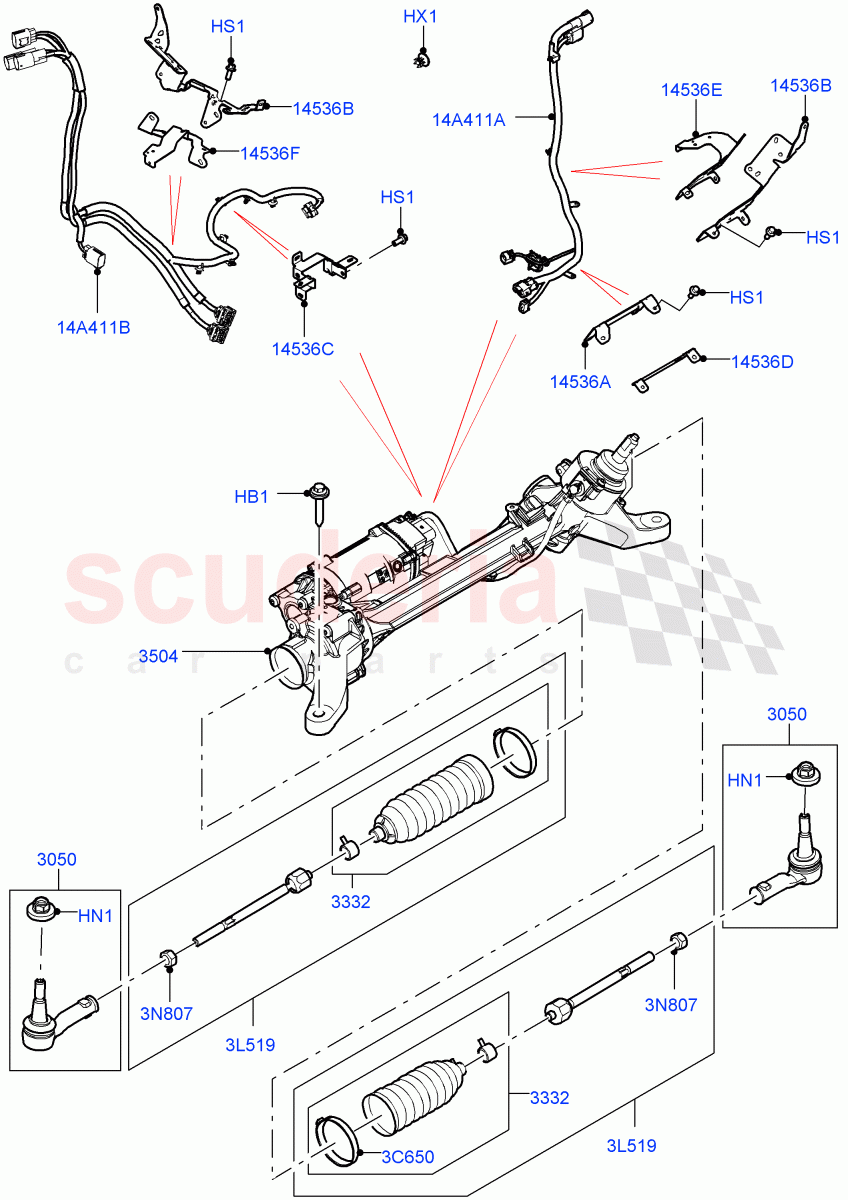 Steering Gear of Land Rover Land Rover Defender (2020+) [5.0 OHC SGDI SC V8 Petrol]