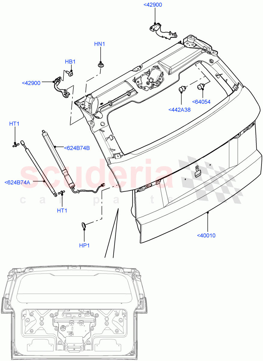 Luggage Compartment Door(Door And Fixings)(Changsu (China))((V)FROMEG000001) of Land Rover Land Rover Range Rover Evoque (2012-2018) [2.0 Turbo Petrol AJ200P]