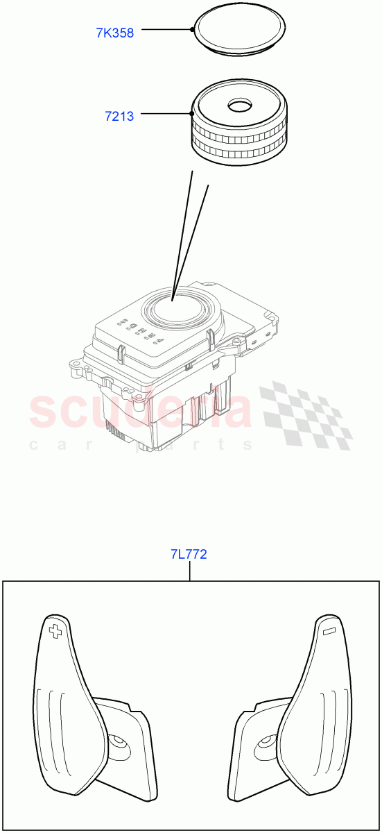 Interior Dress Up(Accessory, Gear Knob)((V)FROMAA000001) of Land Rover Land Rover Range Rover Sport (2010-2013) [5.0 OHC SGDI SC V8 Petrol]