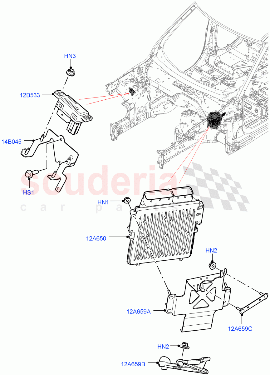 Engine Modules And Sensors(Nitra Plant Build)(2.0L I4 DSL HIGH DOHC AJ200,2.0L I4 DSL MID DOHC AJ200)((V)FROMK2000001) of Land Rover Land Rover Discovery 5 (2017+) [2.0 Turbo Diesel]