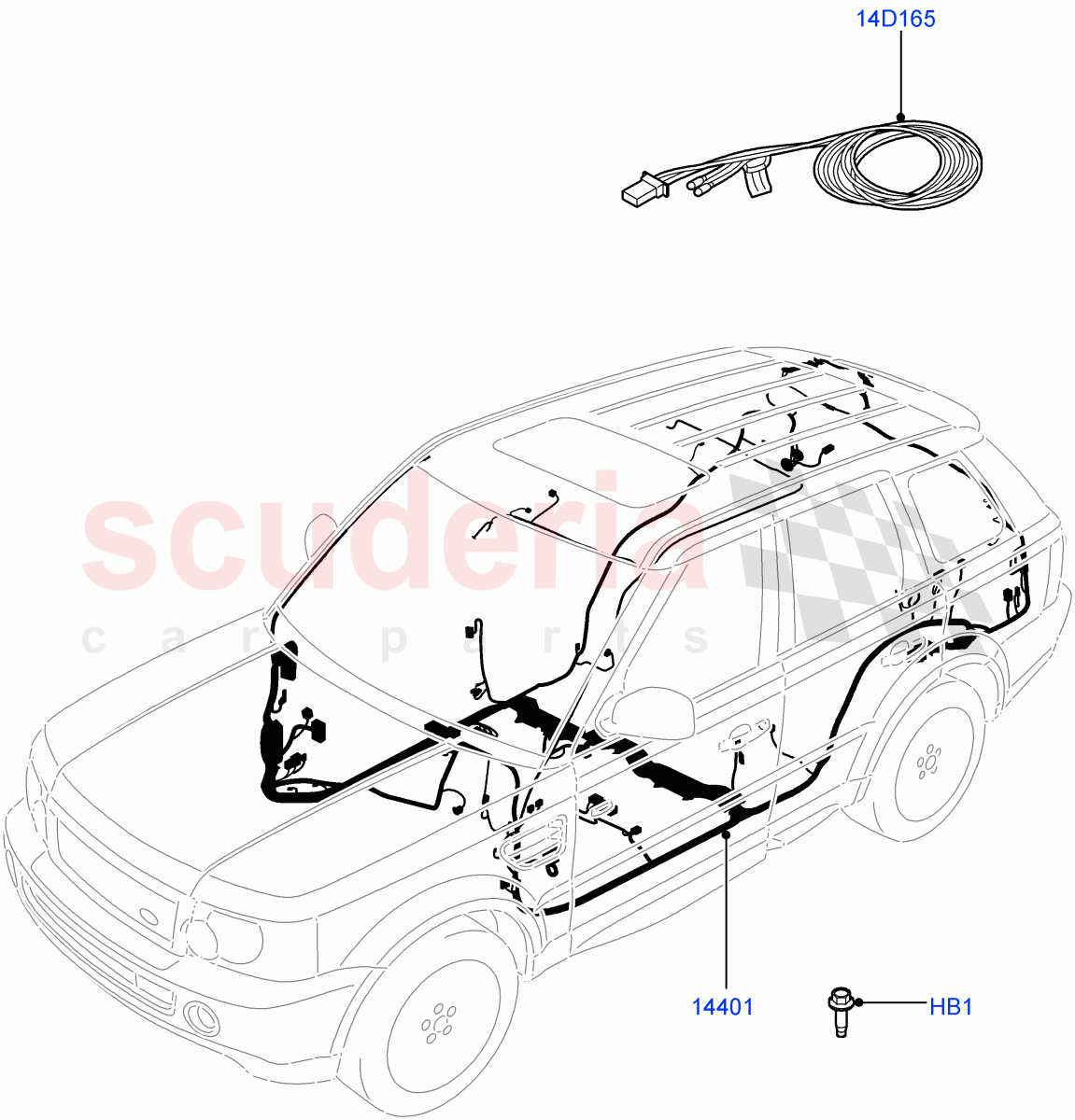 Electrical Wiring - Engine And Dash(Main Harness)((V)FROMAA000001,(V)TOAA999999) of Land Rover Land Rover Range Rover Sport (2010-2013) [3.0 Diesel 24V DOHC TC]