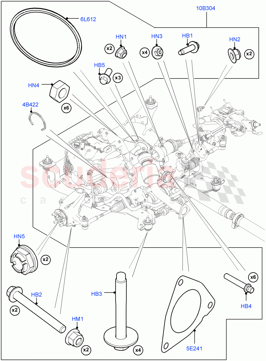 Transmission External Components(2.0L 16V TIVCT T/C 240PS Petrol,9 Speed Auto AWD,Itatiaia (Brazil))((V)FROMGT000001) of Land Rover Land Rover Range Rover Evoque (2012-2018) [2.0 Turbo Petrol GTDI]