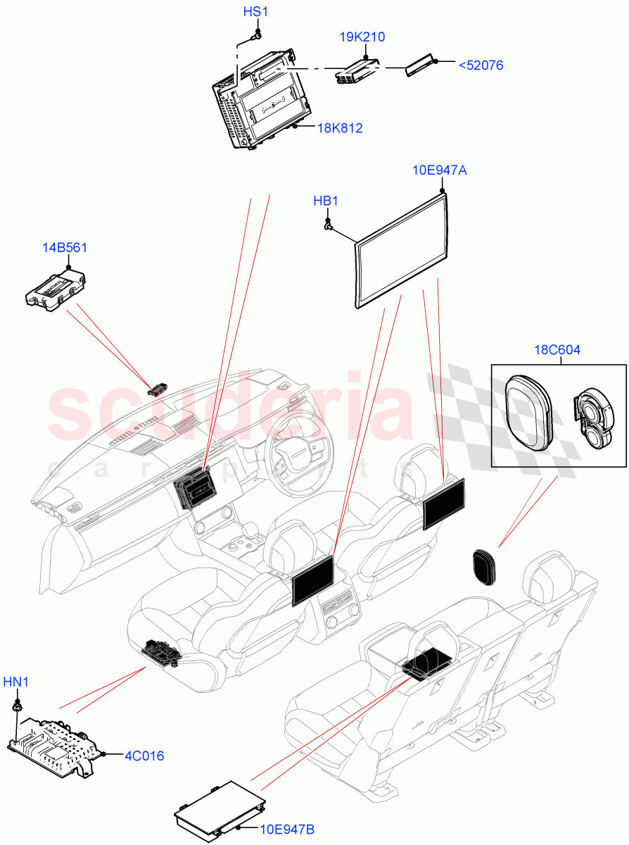 Family Entertainment System of Land Rover Land Rover Range Rover (2022+) [3.0 I6 Turbo Diesel AJ20D6]