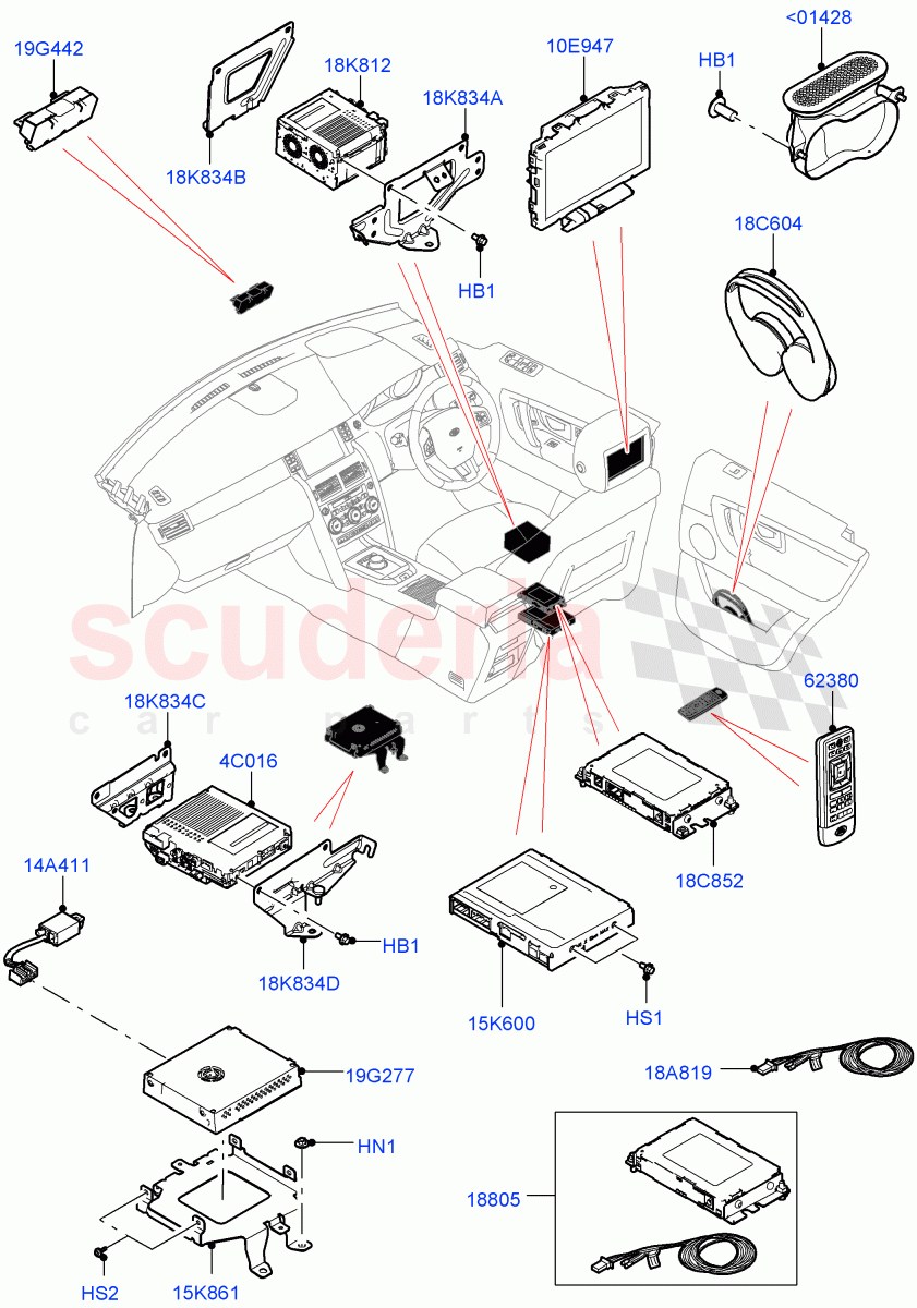 Family Entertainment System(Halewood (UK)) of Land Rover Land Rover Discovery Sport (2015+) [2.2 Single Turbo Diesel]