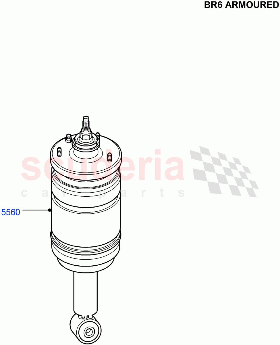 Rear Springs And Shock Absorbers(With B6 Level Armouring)((V)FROMAA000001) of Land Rover Land Rover Discovery 4 (2010-2016) [3.0 Diesel 24V DOHC TC]