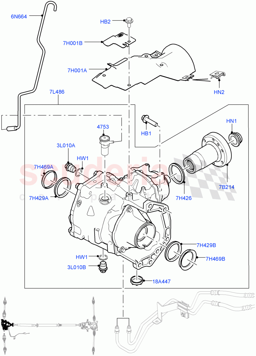 Front Axle Case(Changsu (China),Dynamic Driveline)((V)FROMEG000001) of Land Rover Land Rover Range Rover Evoque (2012-2018) [2.0 Turbo Petrol AJ200P]