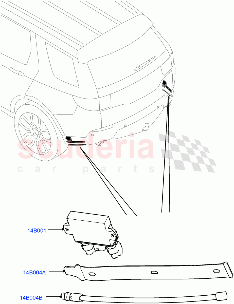 Vehicle Modules And Sensors(Tailgate - Hands Free,Halewood (UK))((V)FROMGH000001) of Land Rover Land Rover Discovery Sport (2015+) [2.0 Turbo Petrol AJ200P]