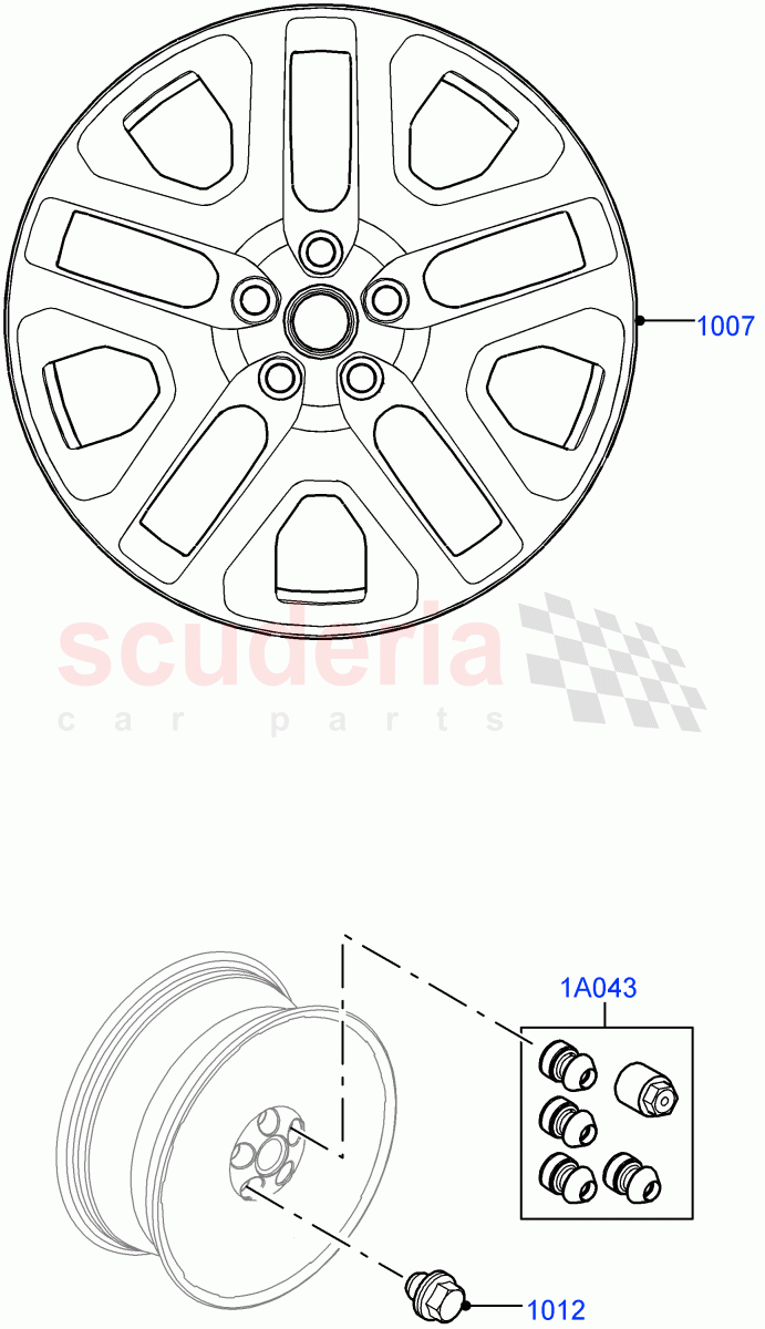 Accessory Wheels of Land Rover Land Rover Defender (2020+) [3.0 I6 Turbo Petrol AJ20P6]