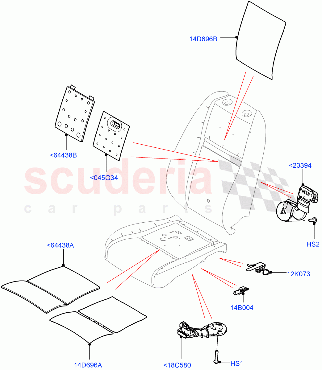 Front Seat Pads/Valances & Heating(Heating)(Changsu (China)) of Land Rover Land Rover Range Rover Evoque (2019+) [2.0 Turbo Petrol AJ200P]