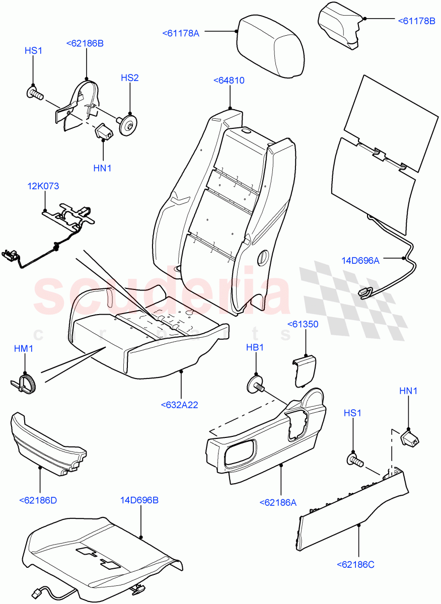 Front Seat Pads/Valances & Heating((V)FROMAA000001) of Land Rover Land Rover Range Rover Sport (2010-2013) [3.6 V8 32V DOHC EFI Diesel]
