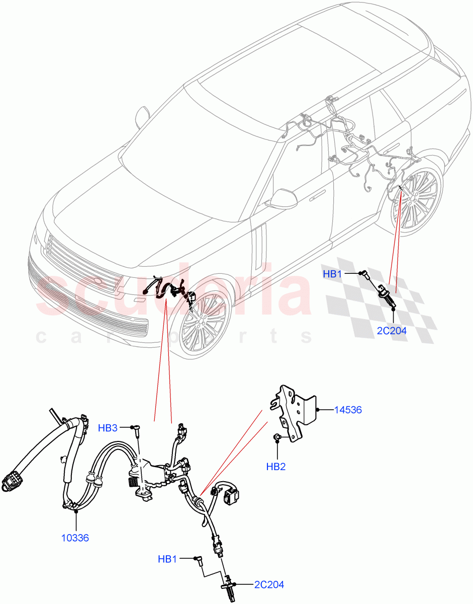 ABS Sensors(ABS/Speed Sensor) of Land Rover Land Rover Range Rover (2022+) [3.0 I6 Turbo Diesel AJ20D6]