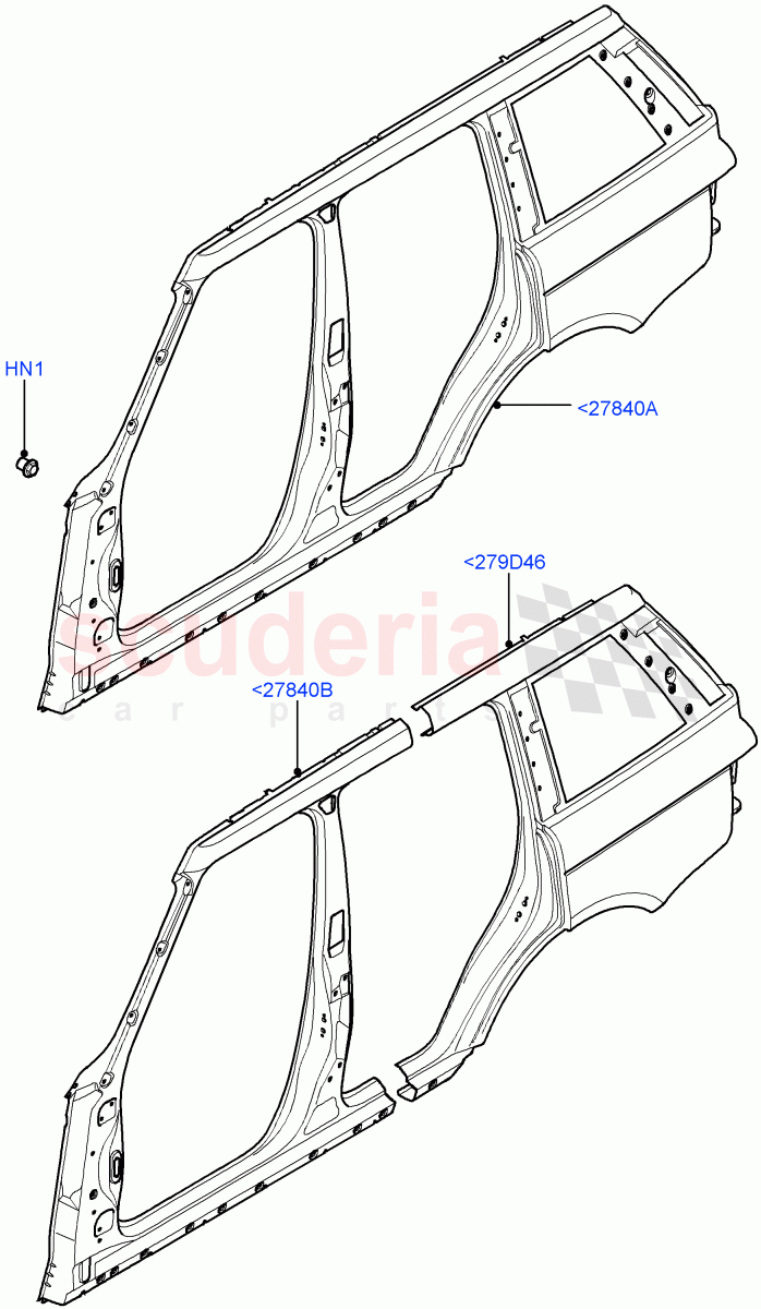 Side Panels - Outer(Less Armoured)((V)FROMAA000001) of Land Rover Land Rover Range Rover (2010-2012) [4.4 DOHC Diesel V8 DITC]