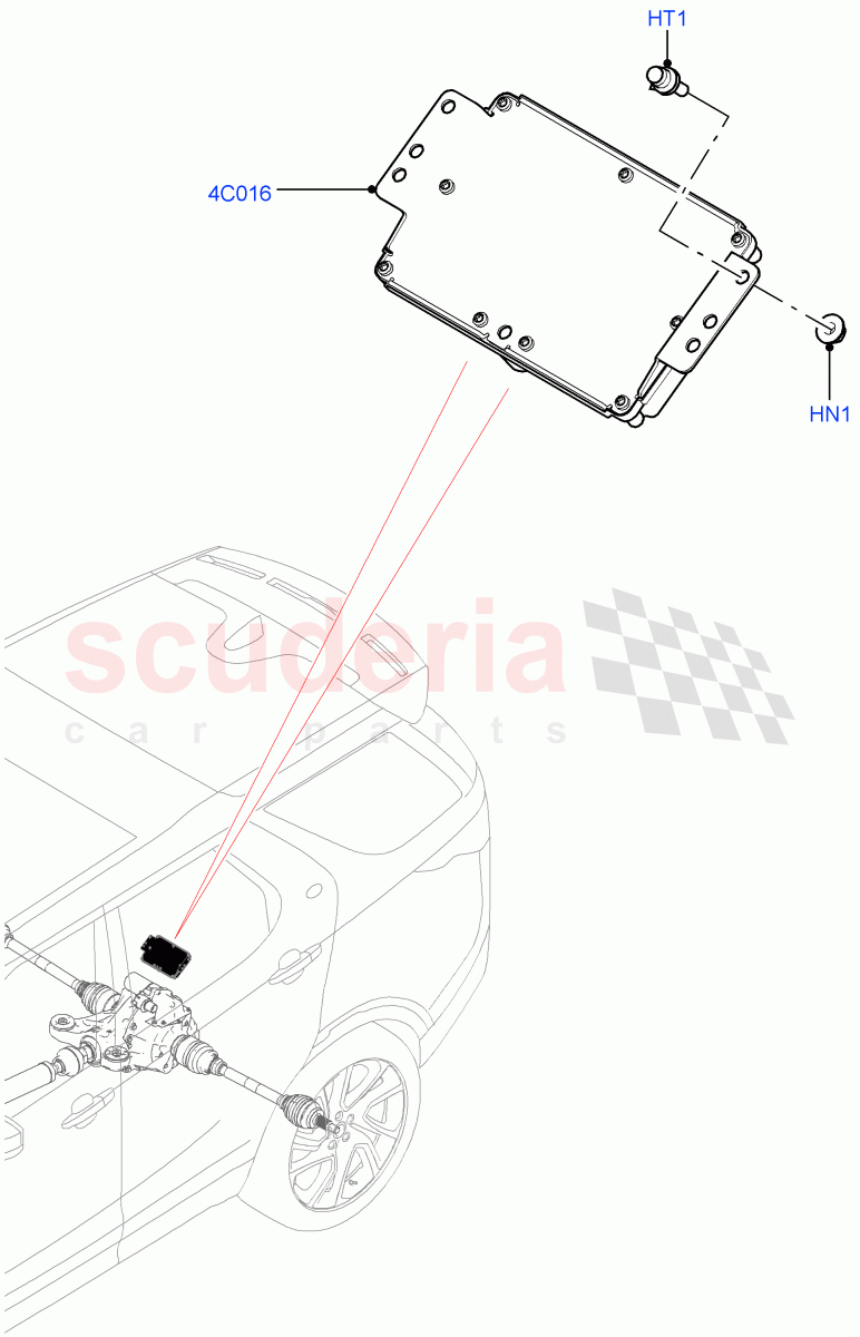 Rear Axle Modules And Sensors(Nitra Plant Build)(Electronic Locking Differential)((V)FROMK2000001) of Land Rover Land Rover Discovery 5 (2017+) [3.0 I6 Turbo Petrol AJ20P6]