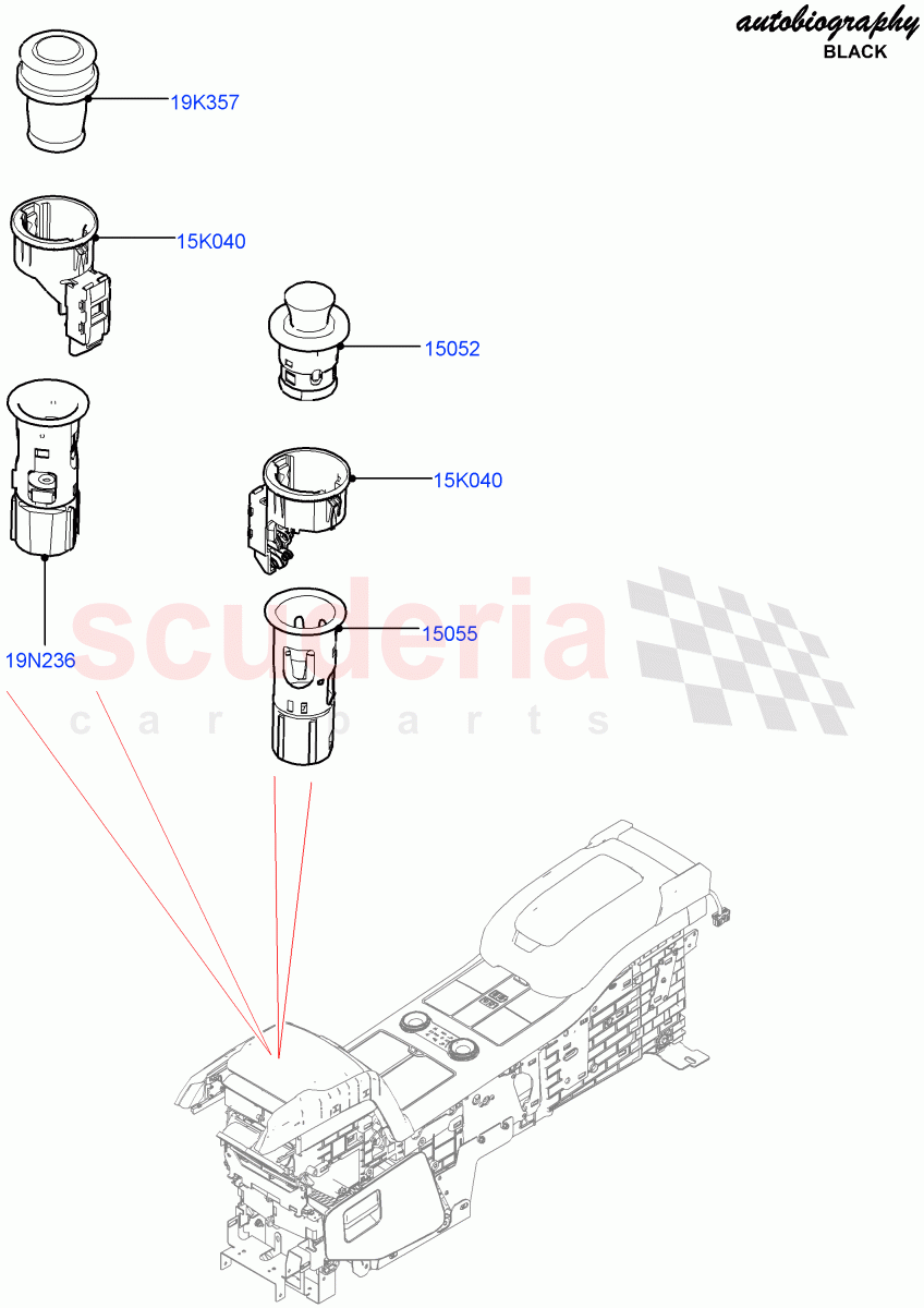 Instrument Panel Related Parts(Console Deployable Tables)((V)FROMJA000001) of Land Rover Land Rover Range Rover (2012-2021) [5.0 OHC SGDI SC V8 Petrol]
