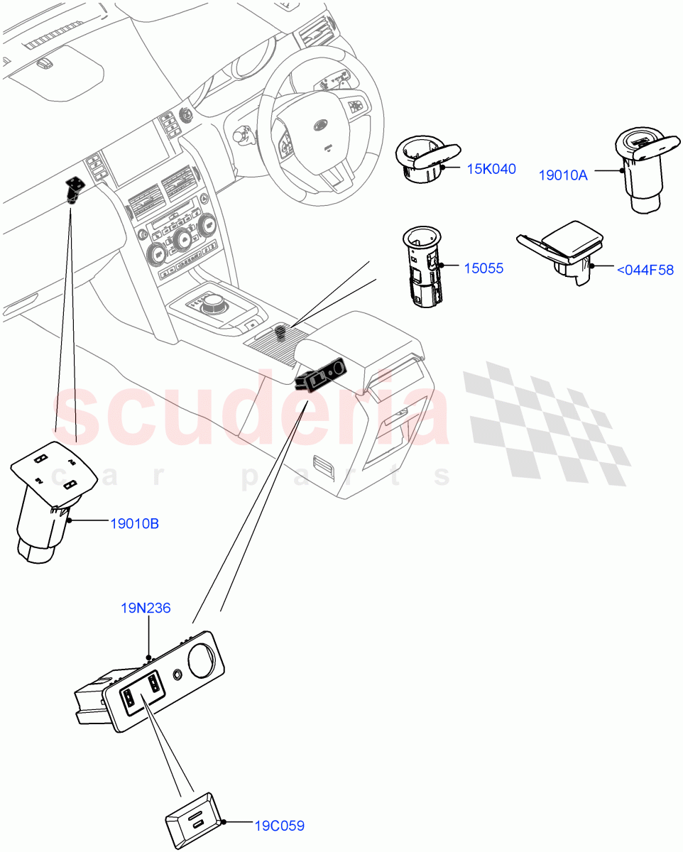Instrument Panel Related Parts(Itatiaia (Brazil))((V)FROMGT000001) of Land Rover Land Rover Discovery Sport (2015+) [2.0 Turbo Petrol AJ200P]