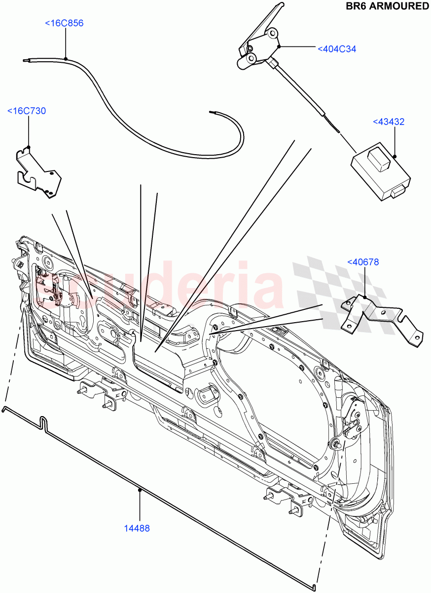 Luggage Compt/Tailgte Lock Controls(With B6 Level Armouring)((V)FROMAA000001) of Land Rover Land Rover Discovery 4 (2010-2016) [3.0 DOHC GDI SC V6 Petrol]