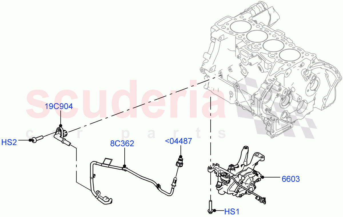 Vacuum Control And Air Injection(2.0L AJ20P4 Petrol Mid PTA,Changsu (China)) of Land Rover Land Rover Range Rover Evoque (2019+) [2.0 Turbo Petrol AJ200P]