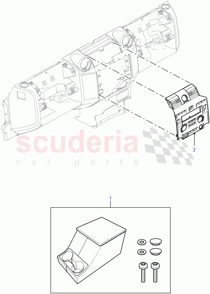 Interior Trim((V)FROM7A000001) of Land Rover Land Rover Defender (2007-2016)