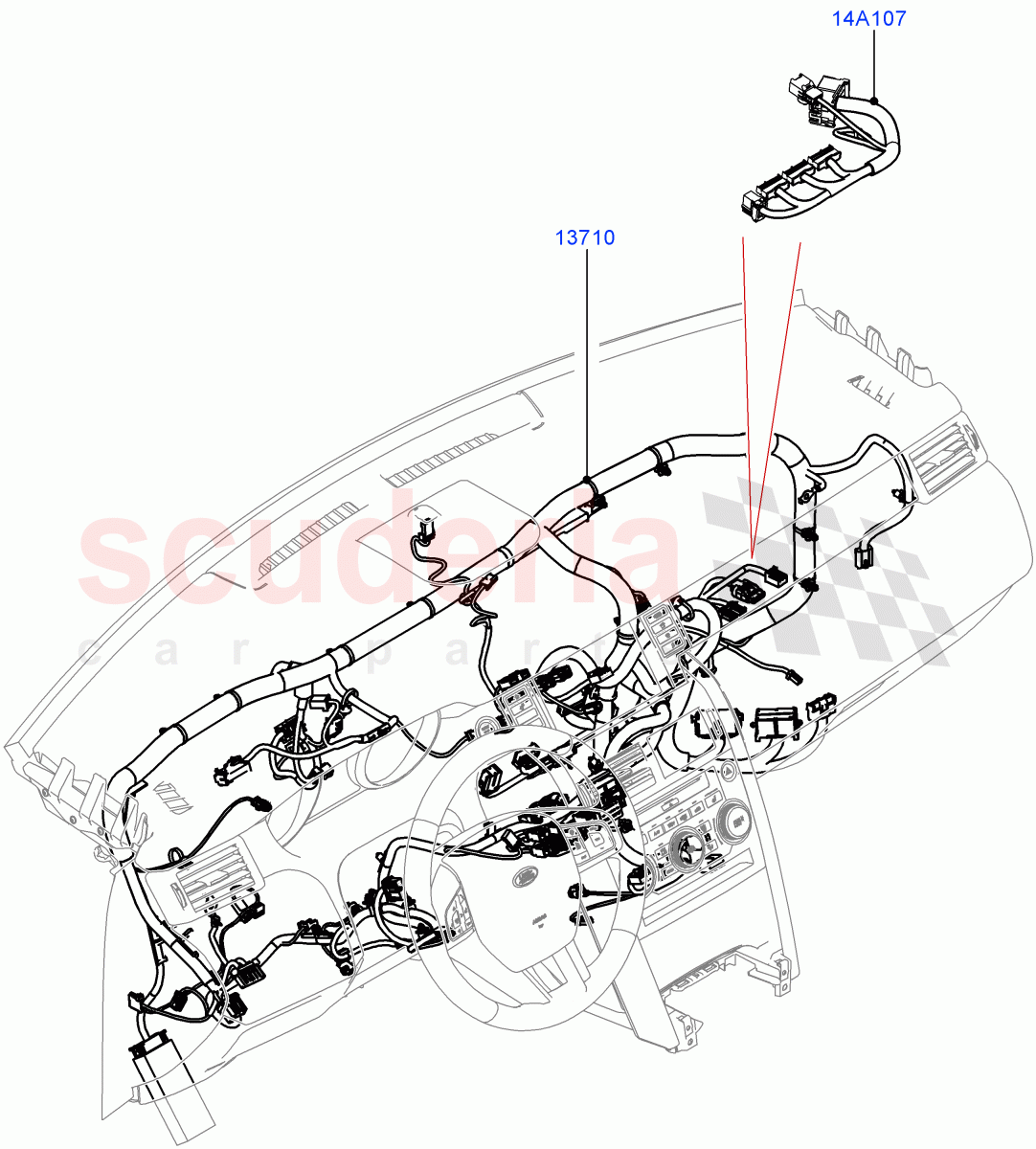 Electrical Wiring - Engine And Dash(Facia)(Changsu (China))((V)FROMFG000001) of Land Rover Land Rover Discovery Sport (2015+) [2.0 Turbo Petrol AJ200P]