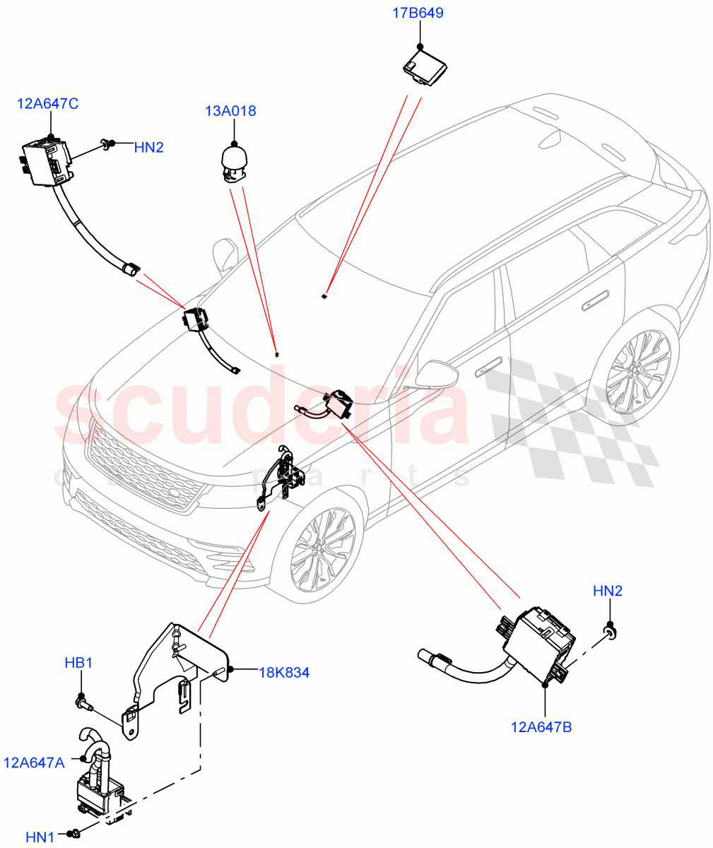 Air Conditioning And Heater Sensors((V)FROMNA000001) of Land Rover Land Rover Range Rover Velar (2017+) [5.0 OHC SGDI SC V8 Petrol]