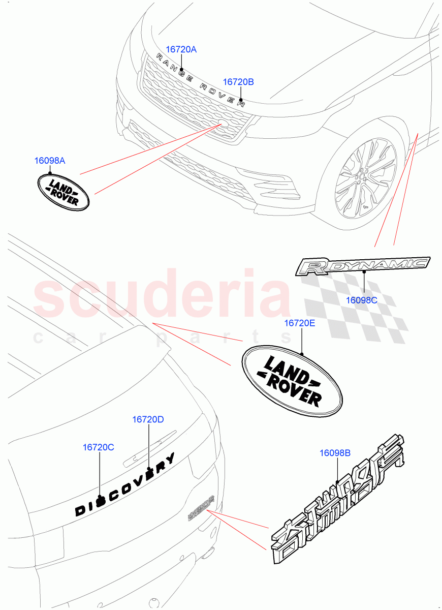 Name Plates(Changsu (China))((V)FROMFG000001) of Land Rover Land Rover Discovery Sport (2015+) [2.0 Turbo Diesel AJ21D4]