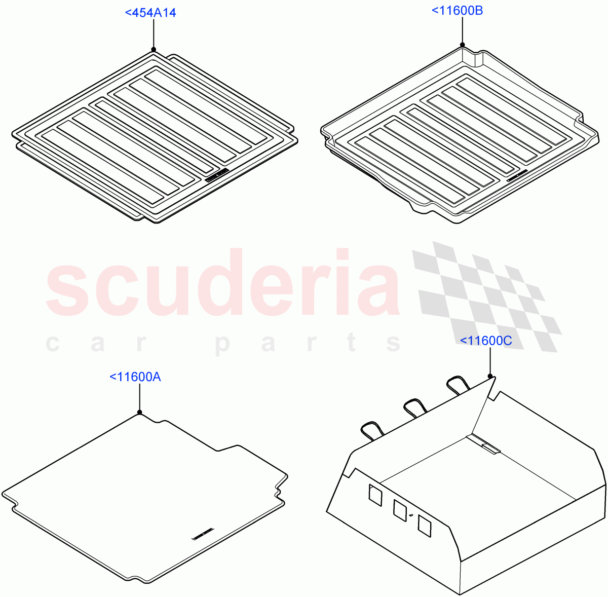 Loadspace Protection Mats(Accessory) of Land Rover Land Rover Range Rover (2012-2021) [3.0 DOHC GDI SC V6 Petrol]