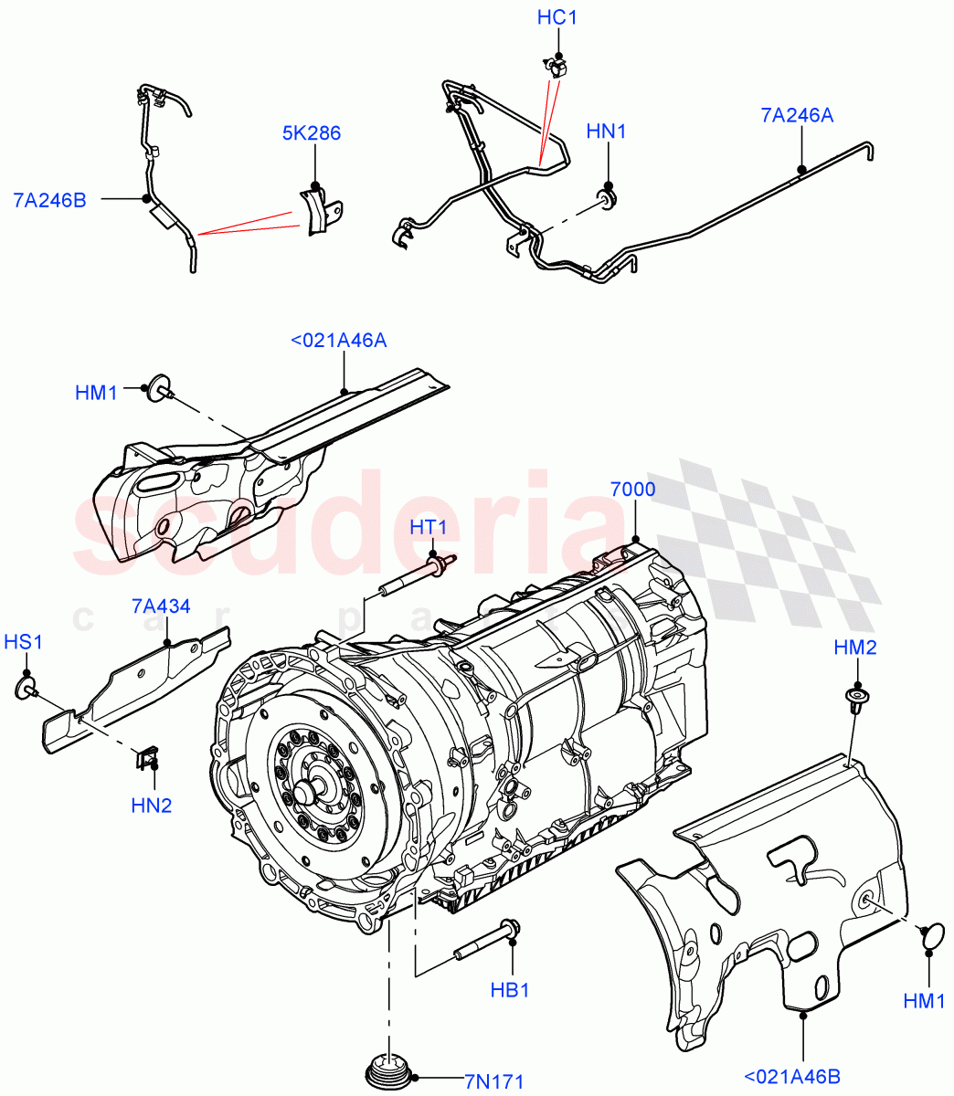 Auto Trans Assy & Speedometer Drive(Nitra Plant Build)(3.0L AJ20D6 Diesel High,8 Speed Auto Trans ZF 8HP76)((V)FROMM2000001) of Land Rover Land Rover Defender (2020+) [2.0 Turbo Diesel]