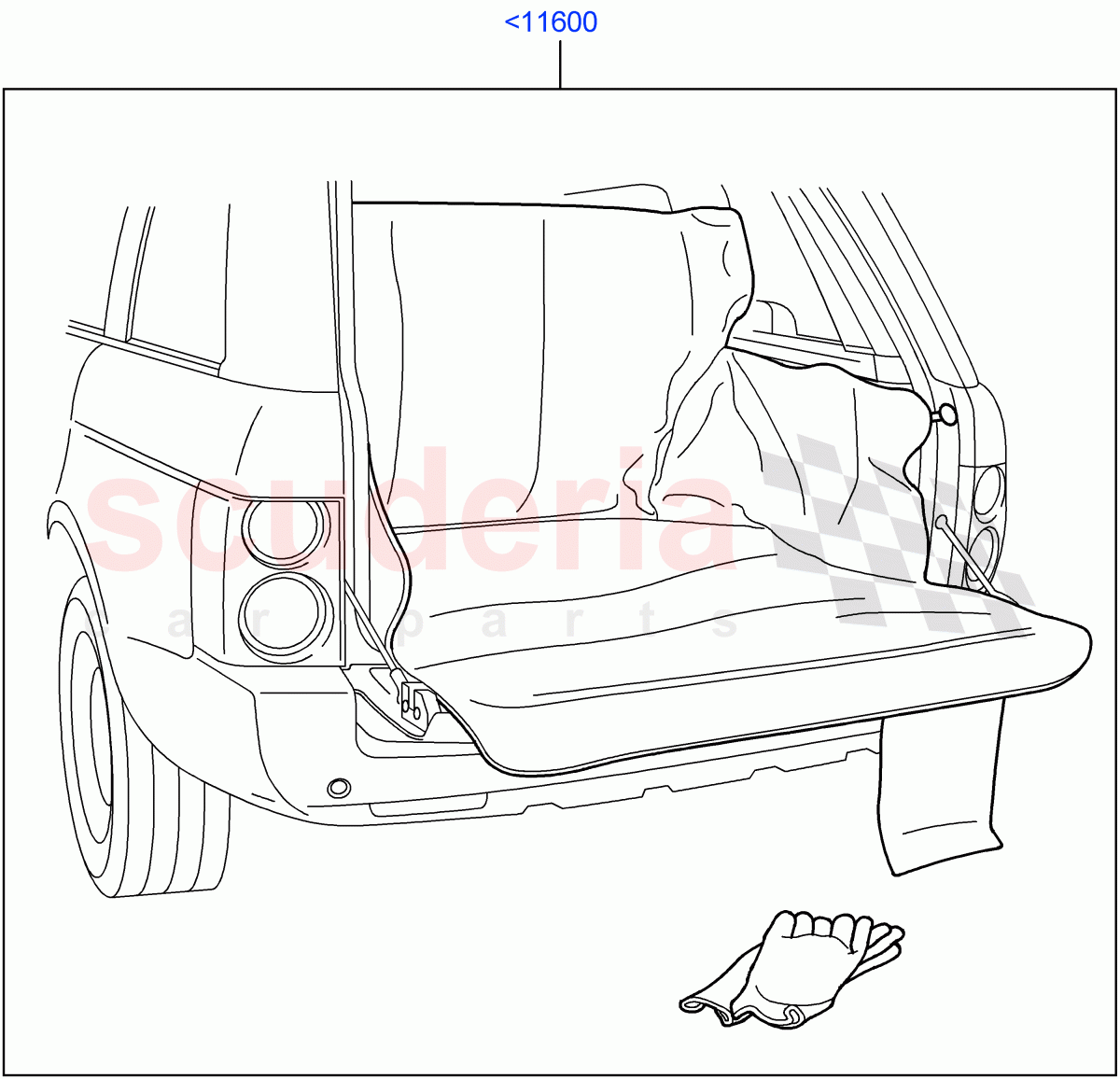 Interior Dress Up(Luggage Compartment Liner, Accessory)((V)FROMAA000001) of Land Rover Land Rover Range Rover (2010-2012) [5.0 OHC SGDI NA V8 Petrol]