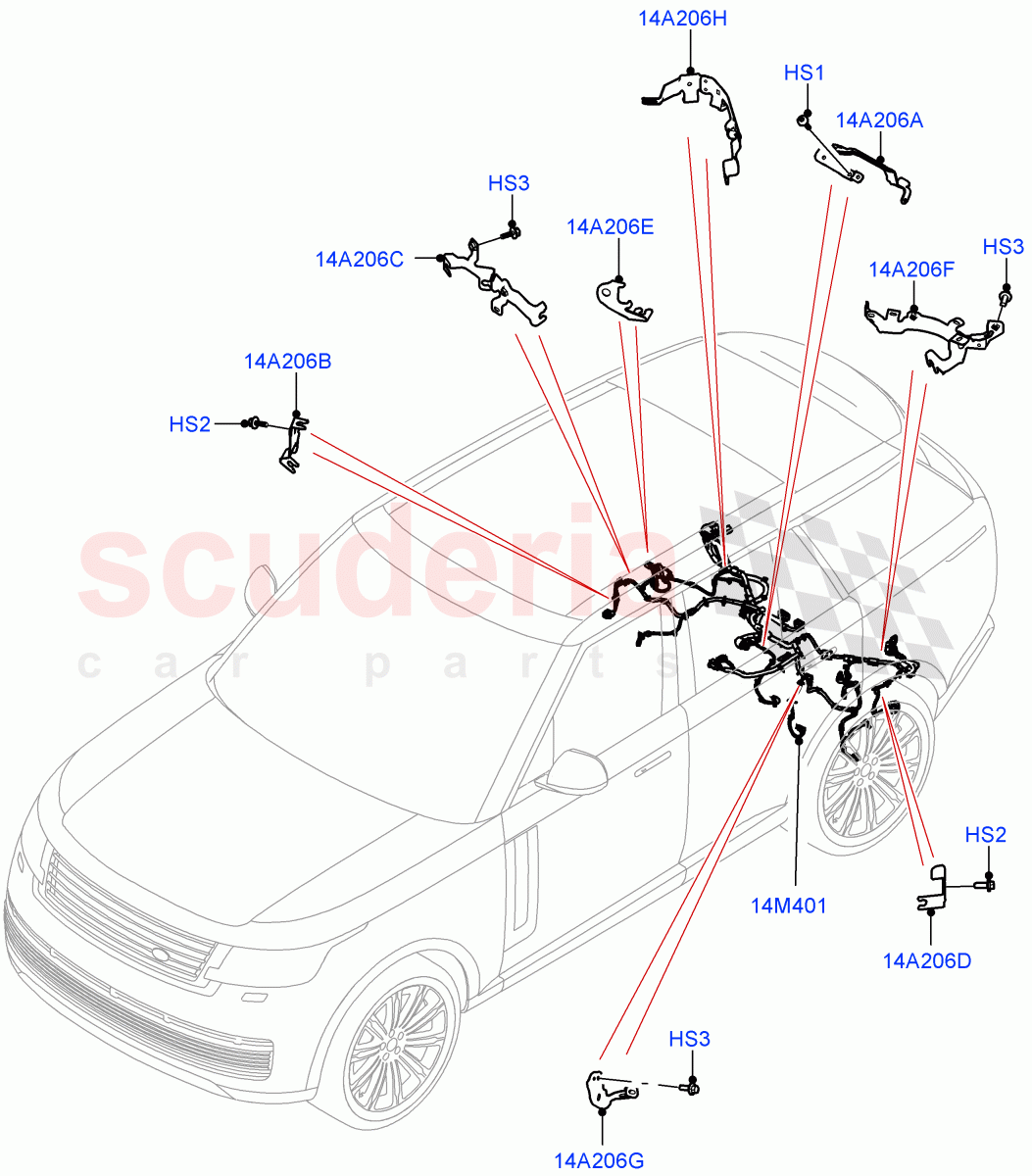 Electrical Wiring - Chassis of Land Rover Land Rover Range Rover (2022+) [4.4 V8 Turbo Petrol NC10]