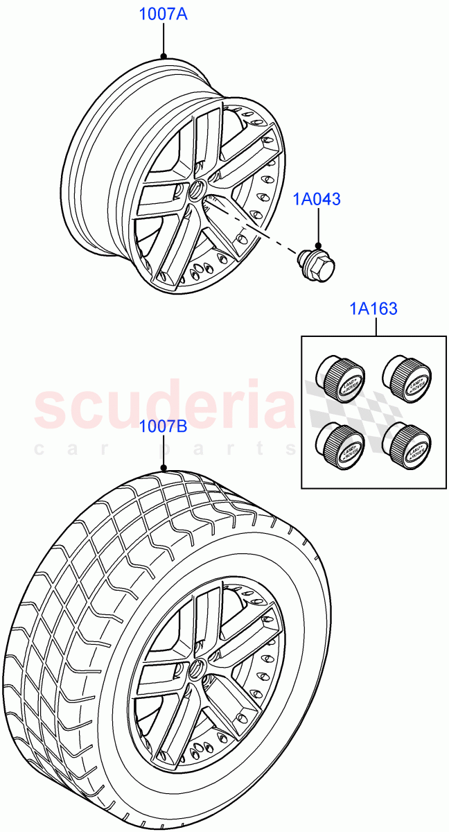 Wheels(Accessory) of Land Rover Land Rover Range Rover Sport (2005-2009) [4.2 Petrol V8 Supercharged]