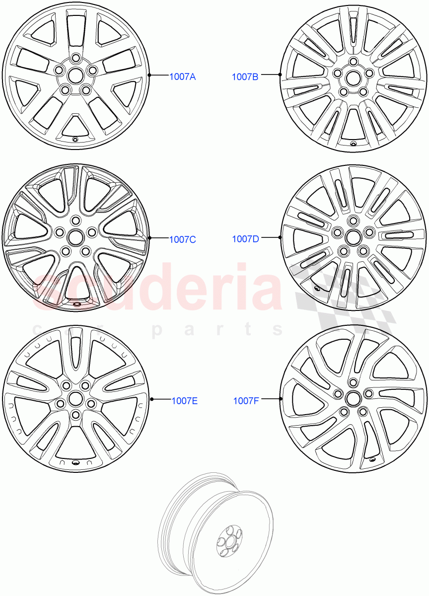 Wheels((V)FROMDA000001) of Land Rover Land Rover Discovery 4 (2010-2016) [5.0 OHC SGDI NA V8 Petrol]
