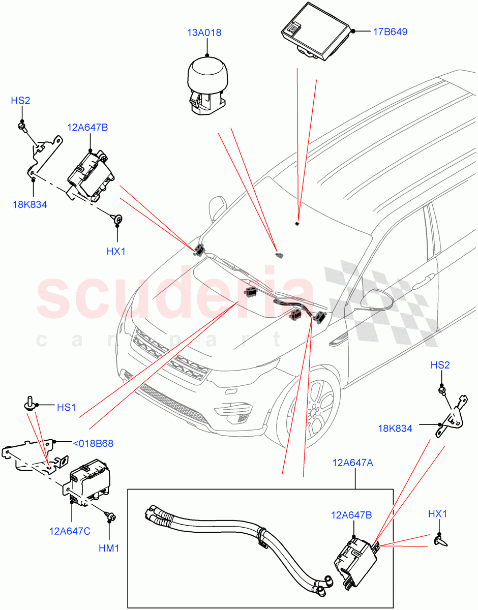 Air Conditioning And Heater Sensors(Itatiaia (Brazil)) of Land Rover Land Rover Range Rover Evoque (2019+) [2.0 Turbo Diesel]