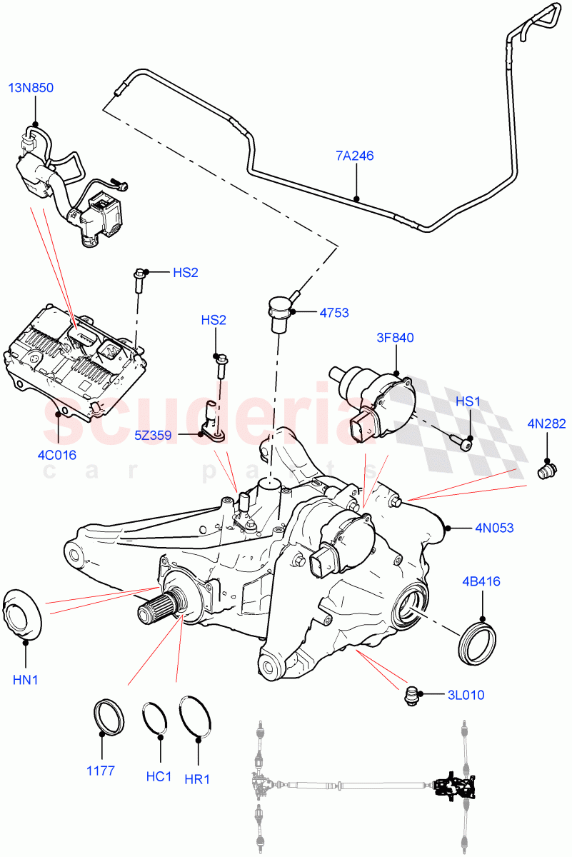 Rear Axle(Changsu (China),Efficient Driveline,Less Electric Engine Battery,Electric Engine Battery-MHEV)((V)FROMKG446857) of Land Rover Land Rover Discovery Sport (2015+) [2.0 Turbo Diesel AJ21D4]