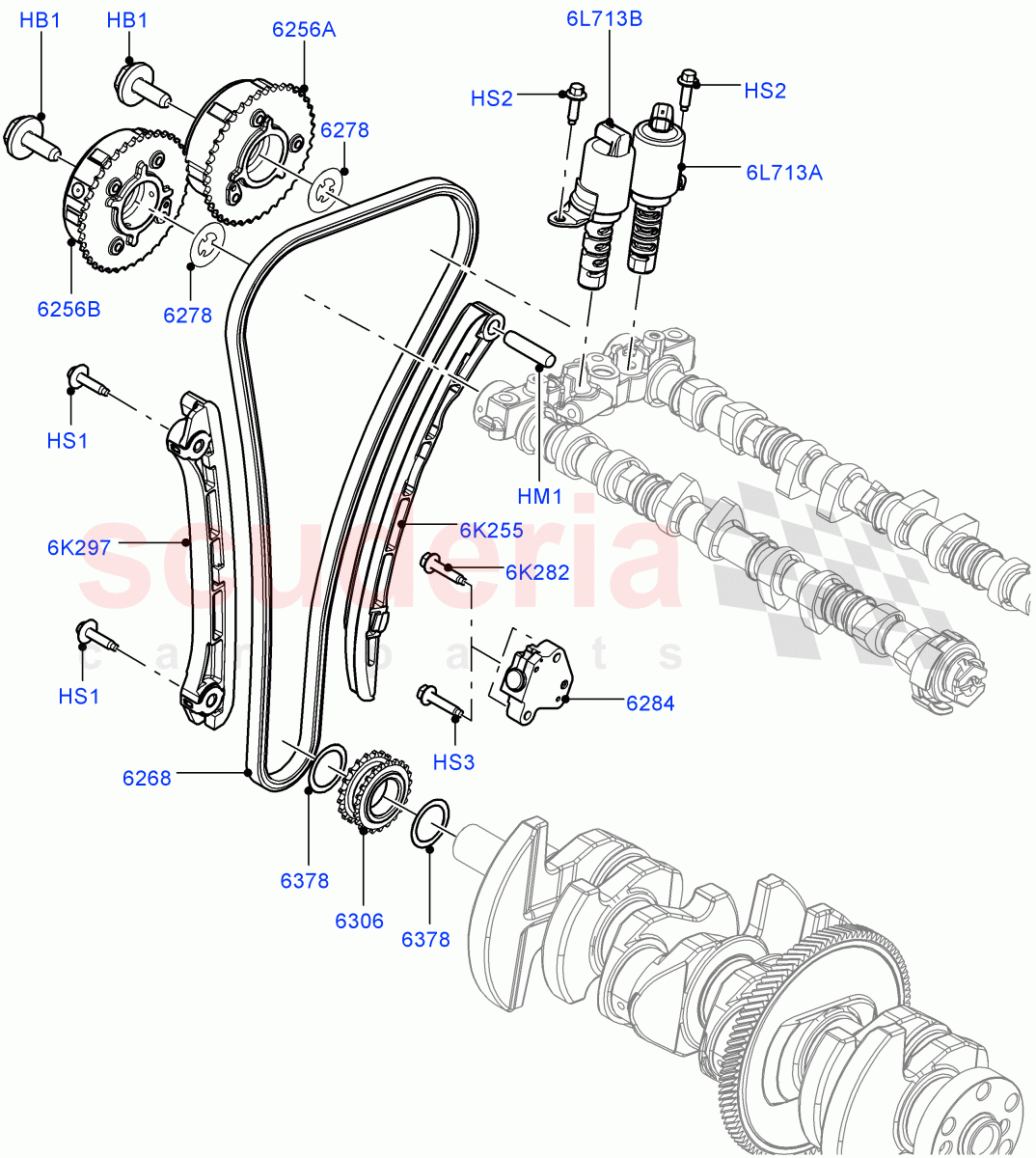 Timing Gear(2.0L 16V TIVCT T/C 240PS Petrol) of Land Rover Land Rover Range Rover (2012-2021) [2.0 Turbo Petrol GTDI]